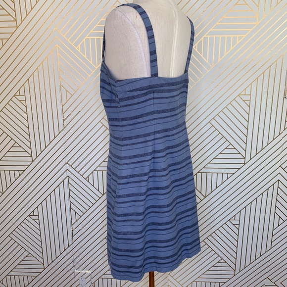 Mara Hoffman Sheath Mini Dress Denim MultiStripe - Picture 6 of 8
